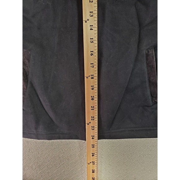 Pacer Jacket Womens Large PL Black Hooded Fleece-Lined Cotton Pockets Full-Zip - Picture 6 of 12